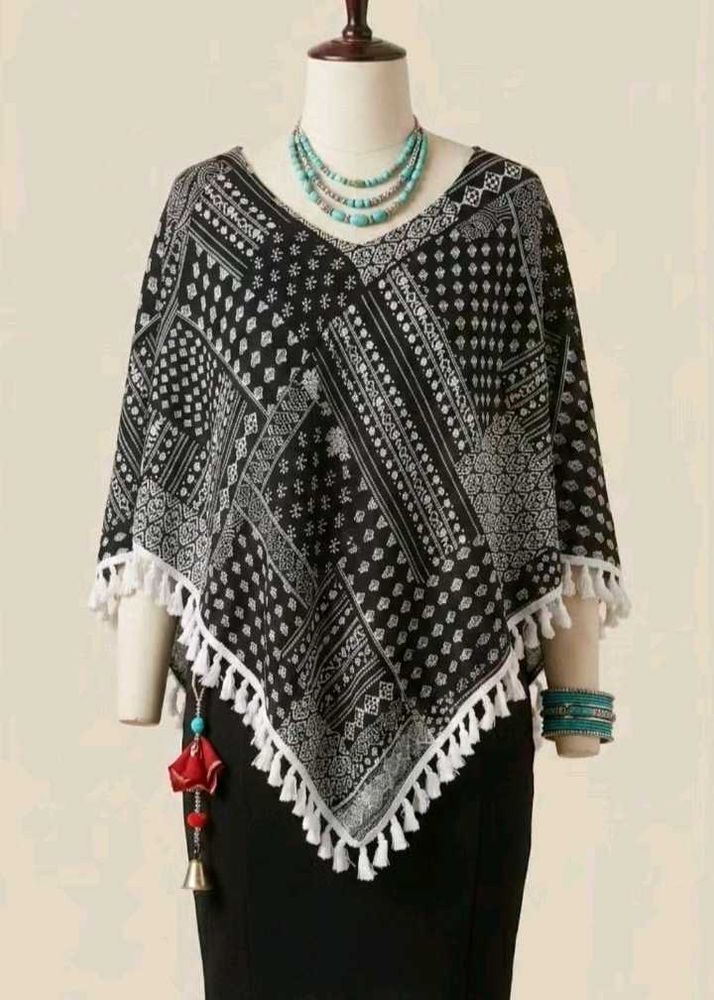 pointy poncho top with one freebie