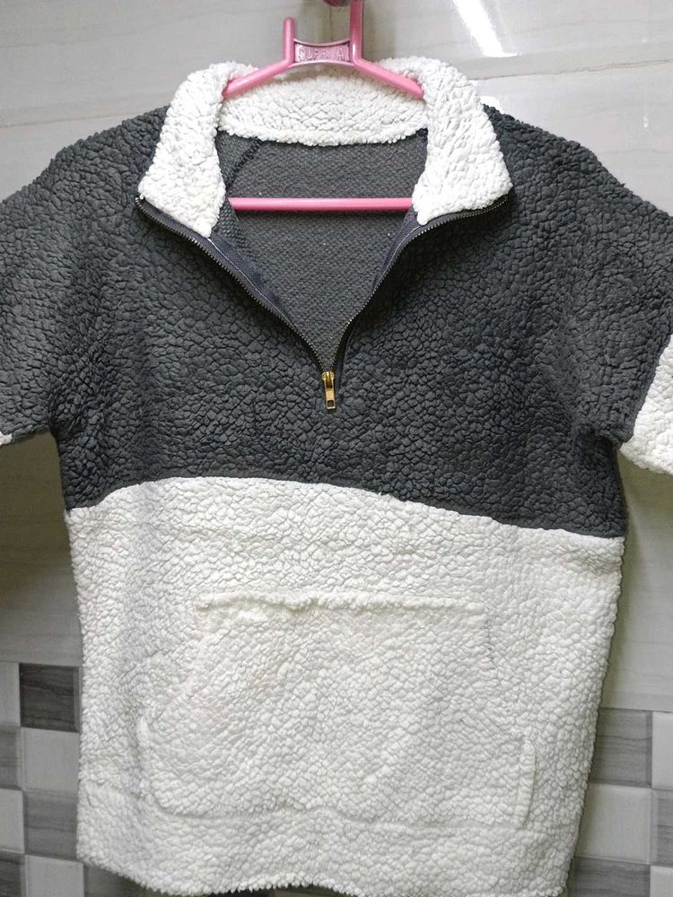 Cozy Teddy Fleece Pullover Sweater