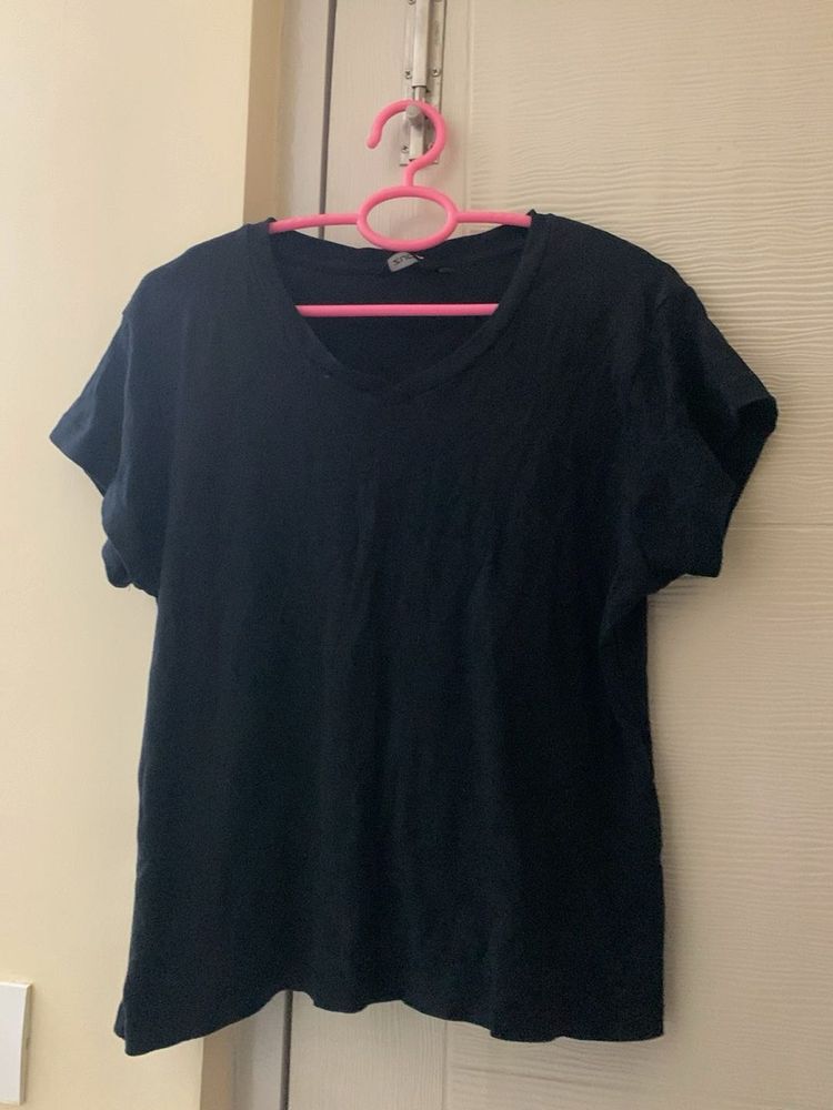 Classic Black V-Neck Tee