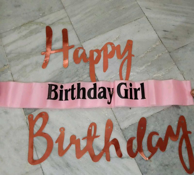 birthday decoration item and watch