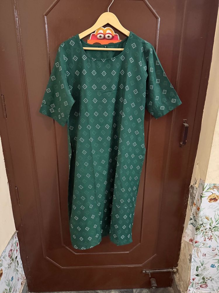 Bottle Green Kurti