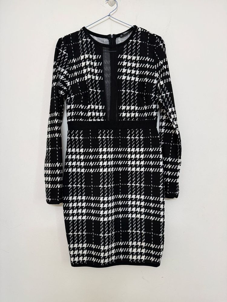 Chic Plaid Sheath Dress