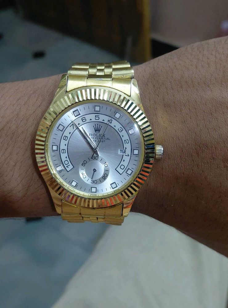 ✨️Gold-Tone Rolex Style Luxury Analog Watch