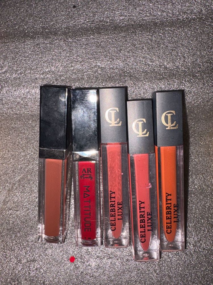 set of 5 Liquid Lipsticks