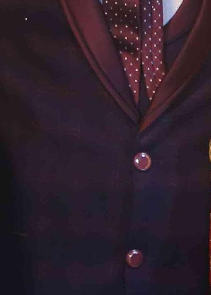 Men's Maroon Suit Jacket with Tie