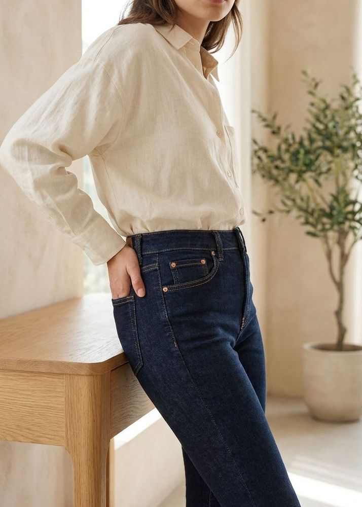 Dark Wash Denim Jeans