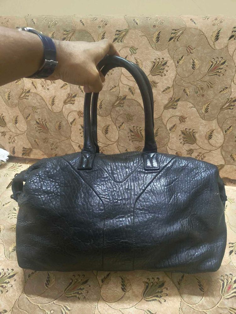 YSL Easy Y Black Leather Handbag