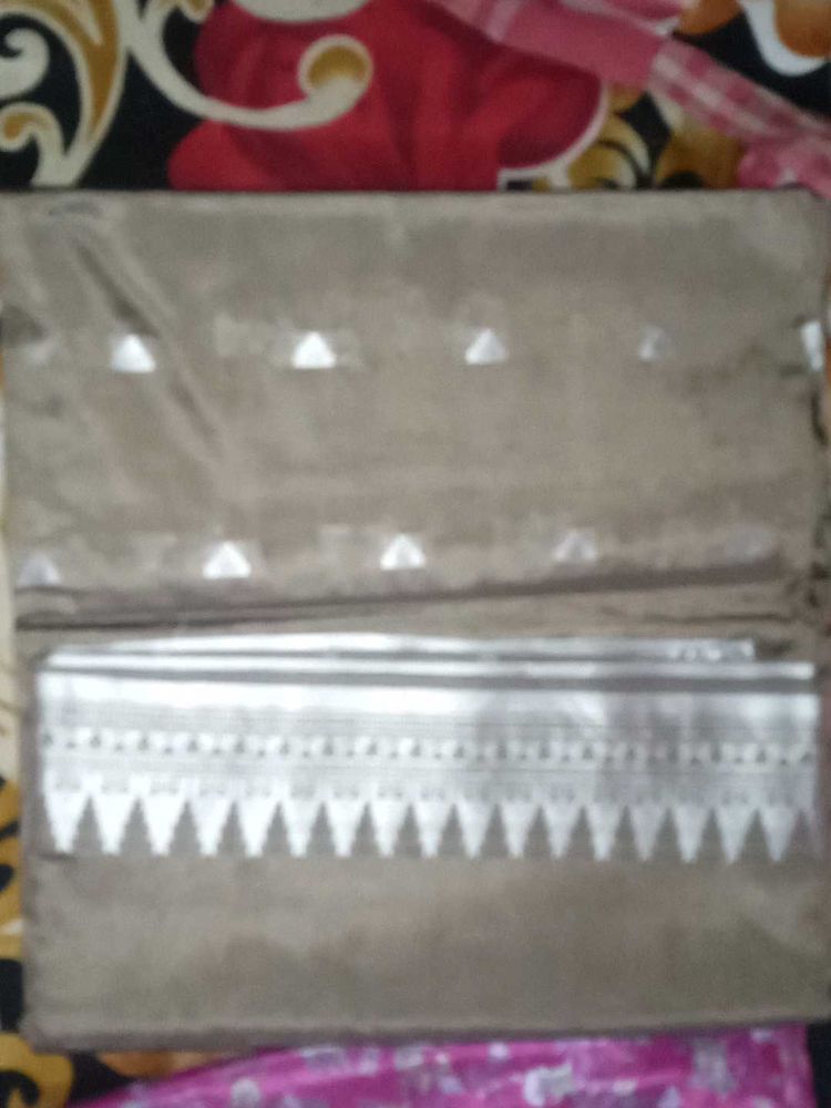 2Saree combo with Intricate Silver Border