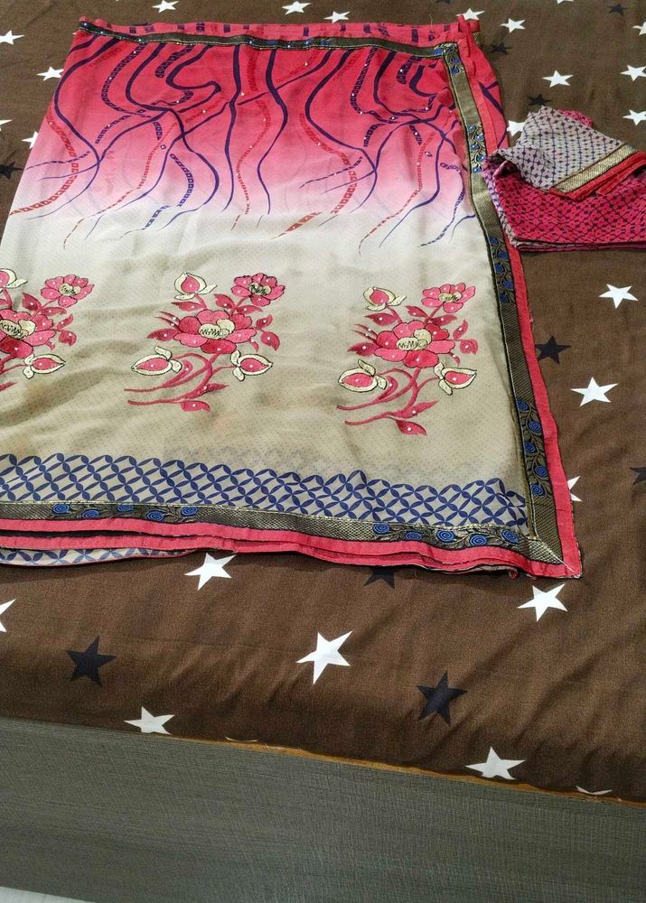 Beautiful Printed Saree with blouse