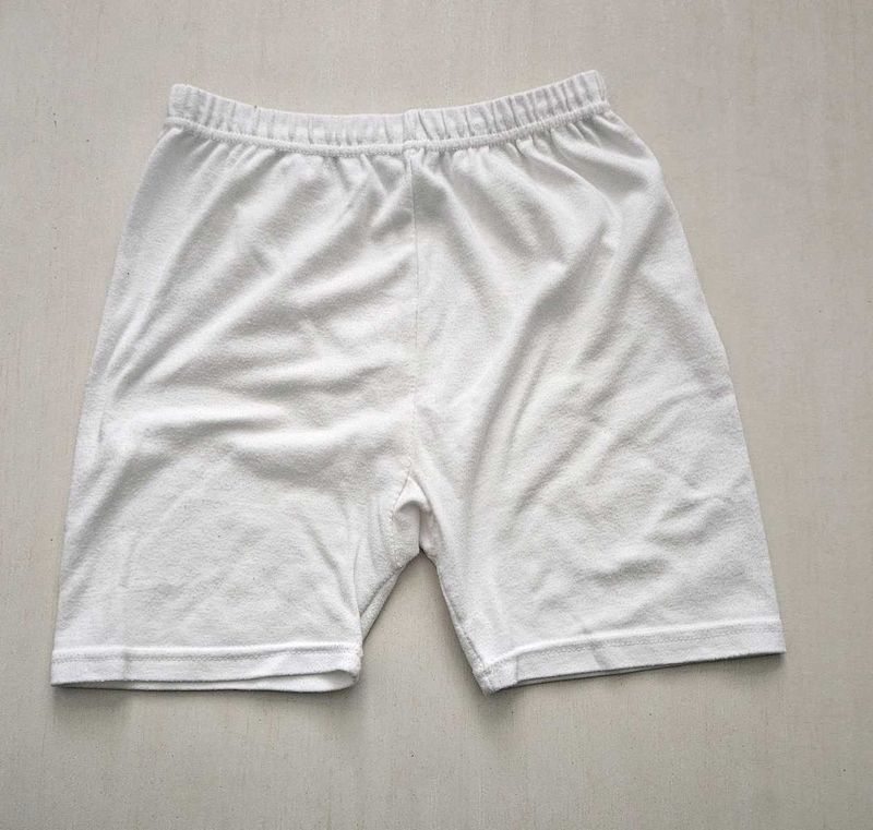 White cycling Shorts
