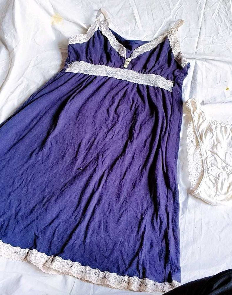 Comfy Navy Blue Nightgown