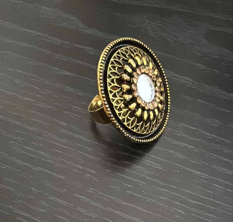 Statement Ring - Gold &amp; Black