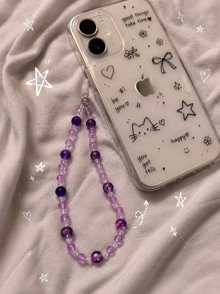 Cute Beaded Phone Charm