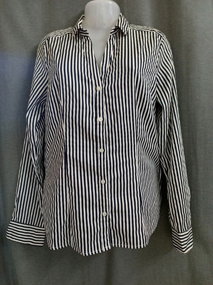 H&amp;M Black &amp; White Formal Shirt For Women's