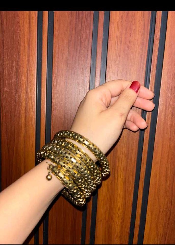 Chunky Gold Coil Bangles