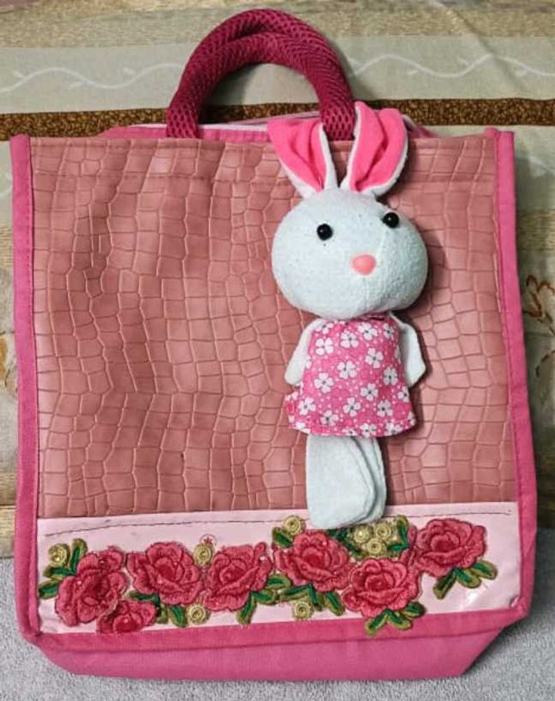 Pink Bunny Tote Bag