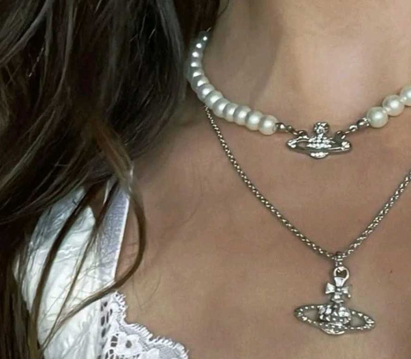 ✨ Elegant Y2K Pearl Layered Necklace ✨
