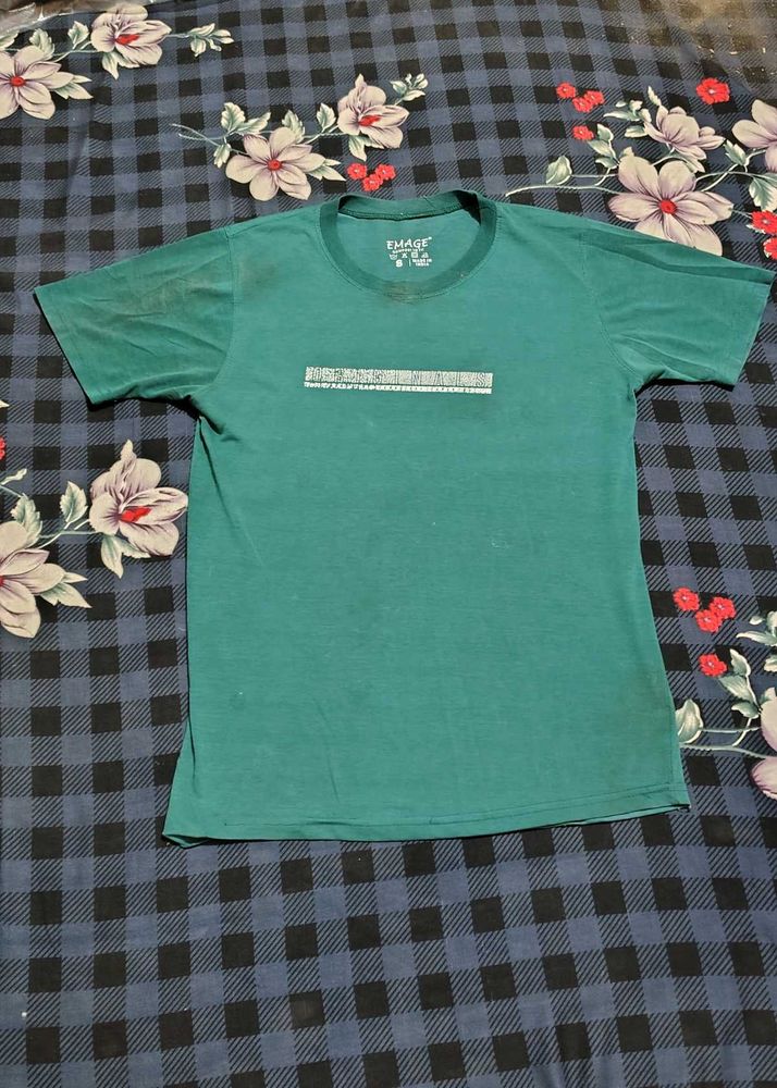 Green Crew Neck T-Shirt