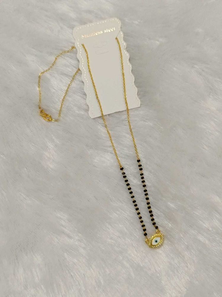 Gold Evil Eye Necklace