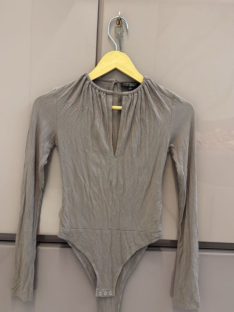 Ribbed Long Sleeve Bodysuit