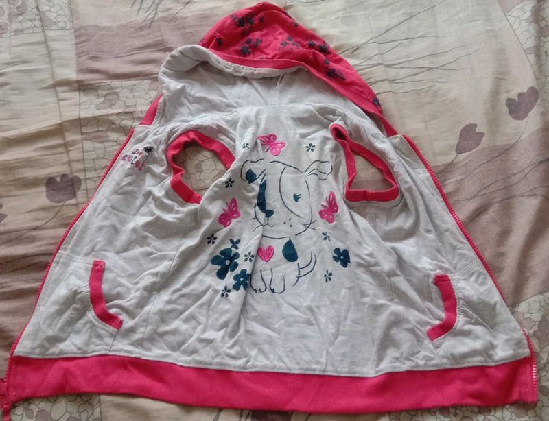 Reversable Jacket For 5-6 Years Girls