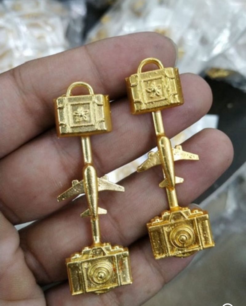 Unique Travel Themed Dangle Earrings